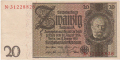 Germany 1 20 Reichsmark, 22. 1.1929